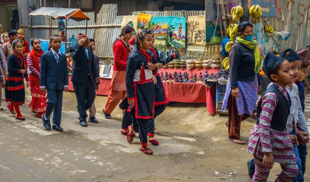 School parade, Kathmandu - 2017